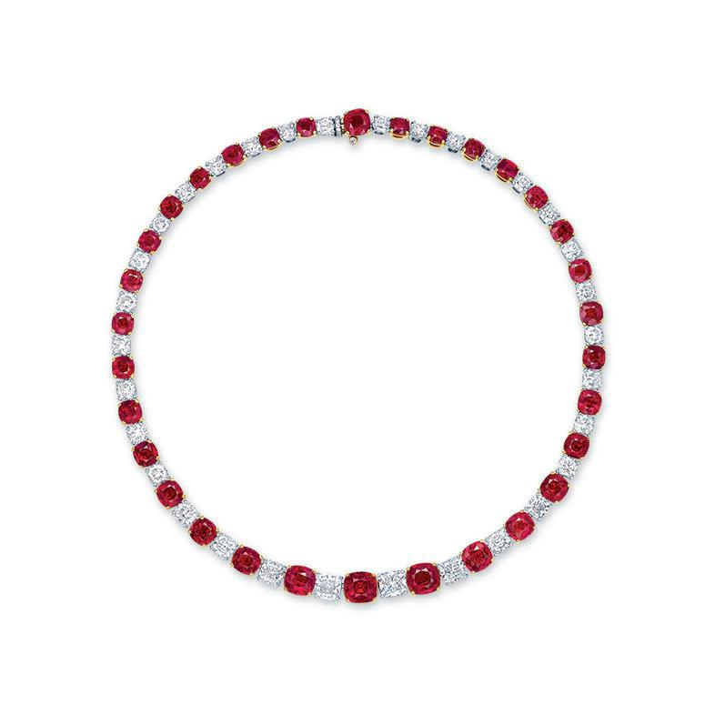 7 Most Expensive Ruby Necklaces in the World | #5. The Mogok’s Fiery Red ($7.2 million)