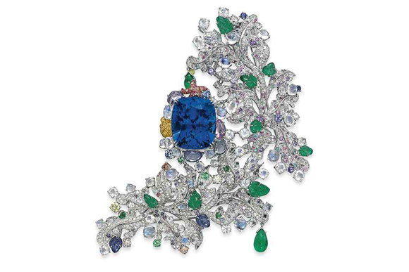 The unique sapphire and multi-gem "Côte D’Azur" by Anna Hu