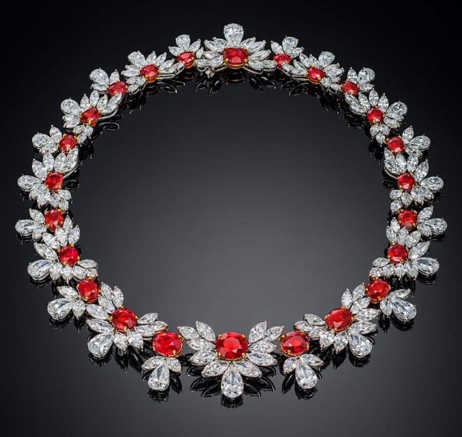 7 Most Expensive Ruby Necklaces in the World | #2 The Grand Phoenix ($35 million)