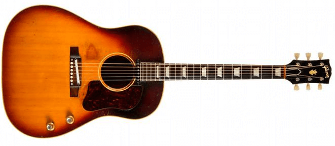#4 Most Expensive Guitar - John Lennon’s 1962 Gibson J-160E Acoustic-Electric