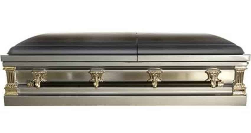 #10 Most Expensive Casket - Sterling Deluxe Stainless Steel Casket - $2,700