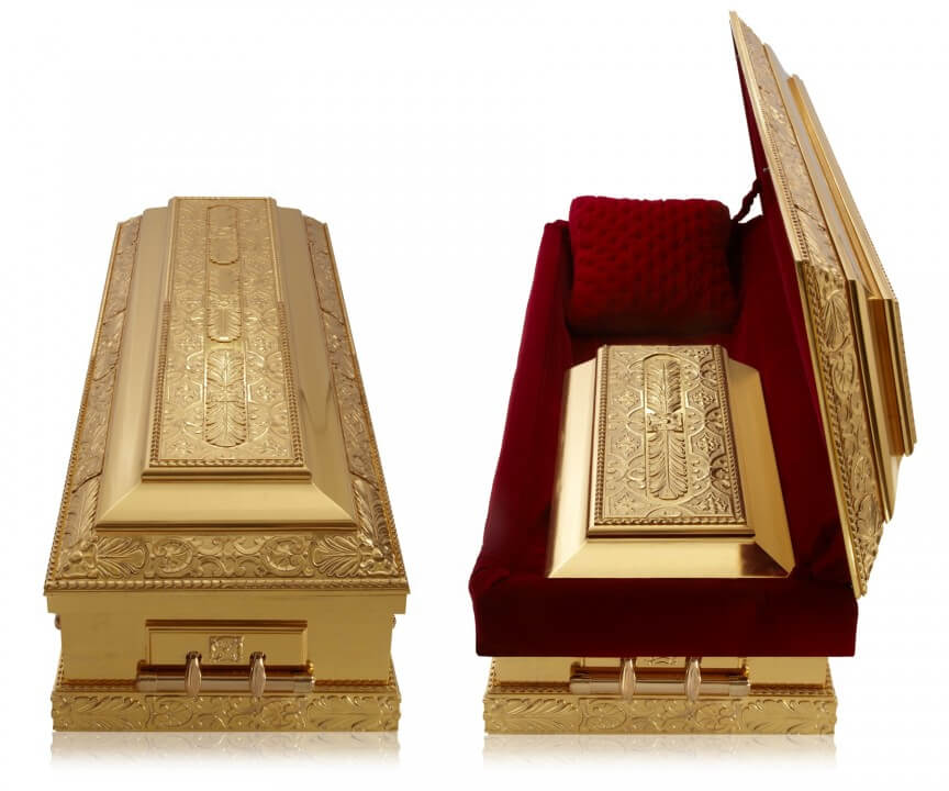 The Most Expensive Casket in the world - ZsaZsa Gabor's Casket - $40,000